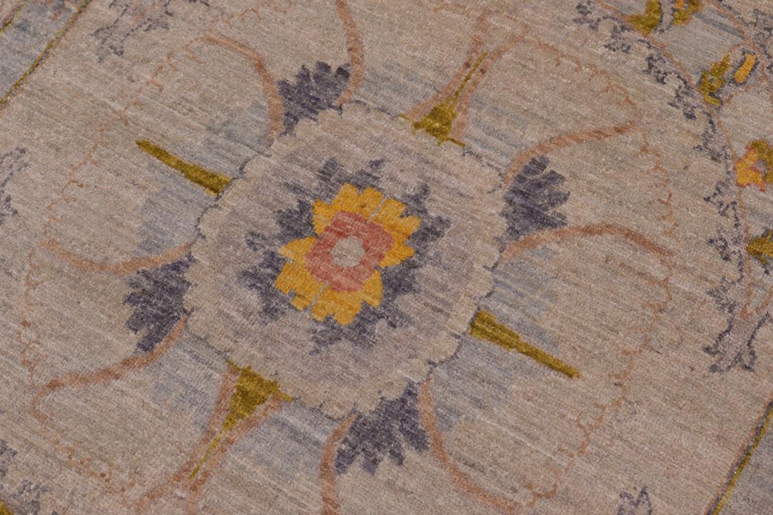 handmade Traditional Kafkaz Gray Lt. Green Hand Knotted RECTANGLE 100% WOOL area rug 9 x 12