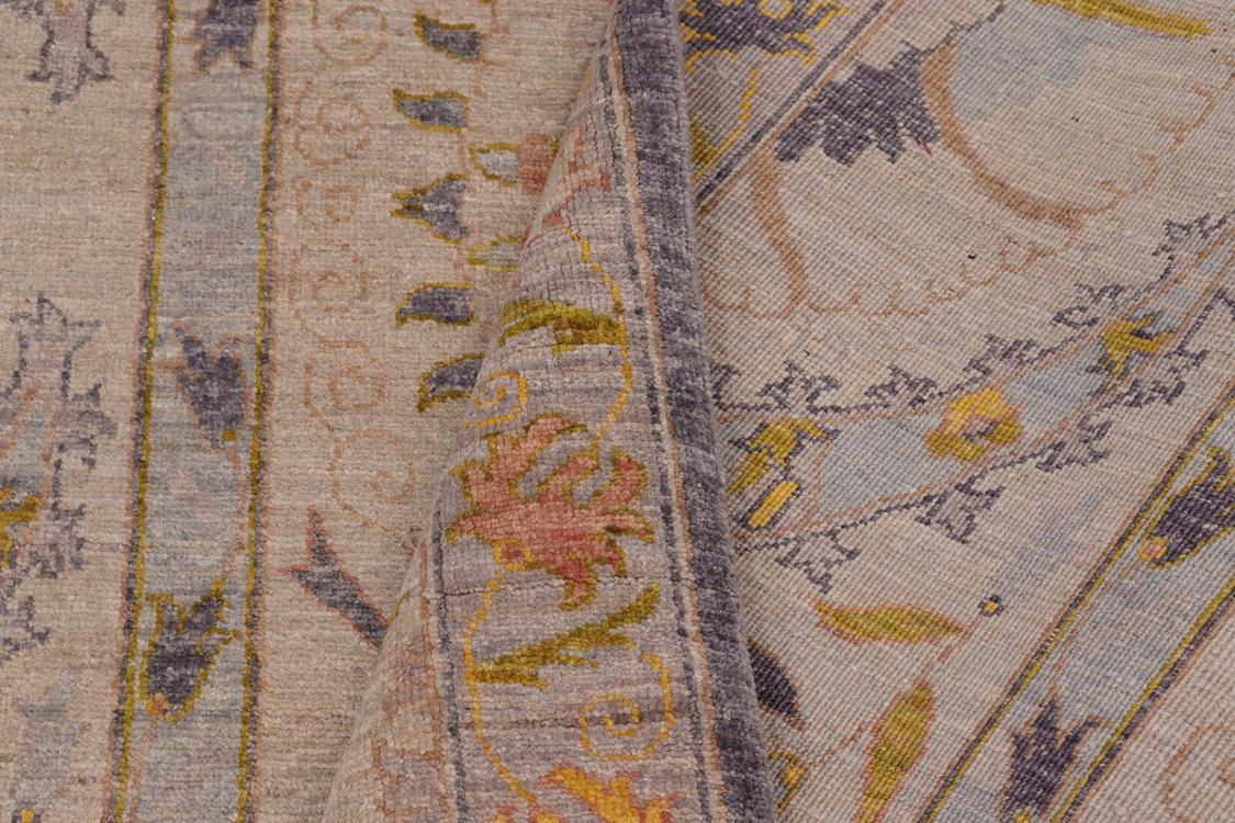 handmade Traditional Kafkaz Gray Lt. Green Hand Knotted RECTANGLE 100% WOOL area rug 9 x 12