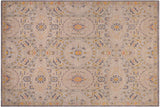 Eclectic Ziegler Gideon Gray/Green Hand-Knotted Wool Rug - 9'1'' x 11'8''