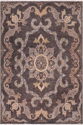 handmade Traditional Kafkaz Gray Blue Hand Knotted RECTANGLE 100% WOOL area rug 8X10