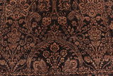 handmade Traditional Kafkaz Black Brown Hand Knotted RECTANGLE 100% WOOL area rug 5 x 7