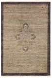 handmade Modern Kafkaz Gray Blue Hand Knotted RECTANGLE 100% WOOL area rug 5 X7