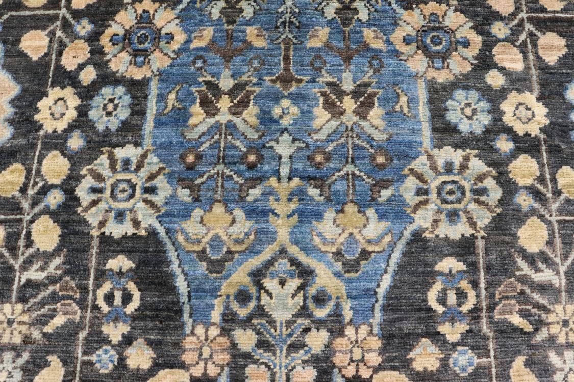 handmade Traditional Kafkaz Gray Blue Hand Knotted RECTANGLE 100% WOOL area rug 4 x 6