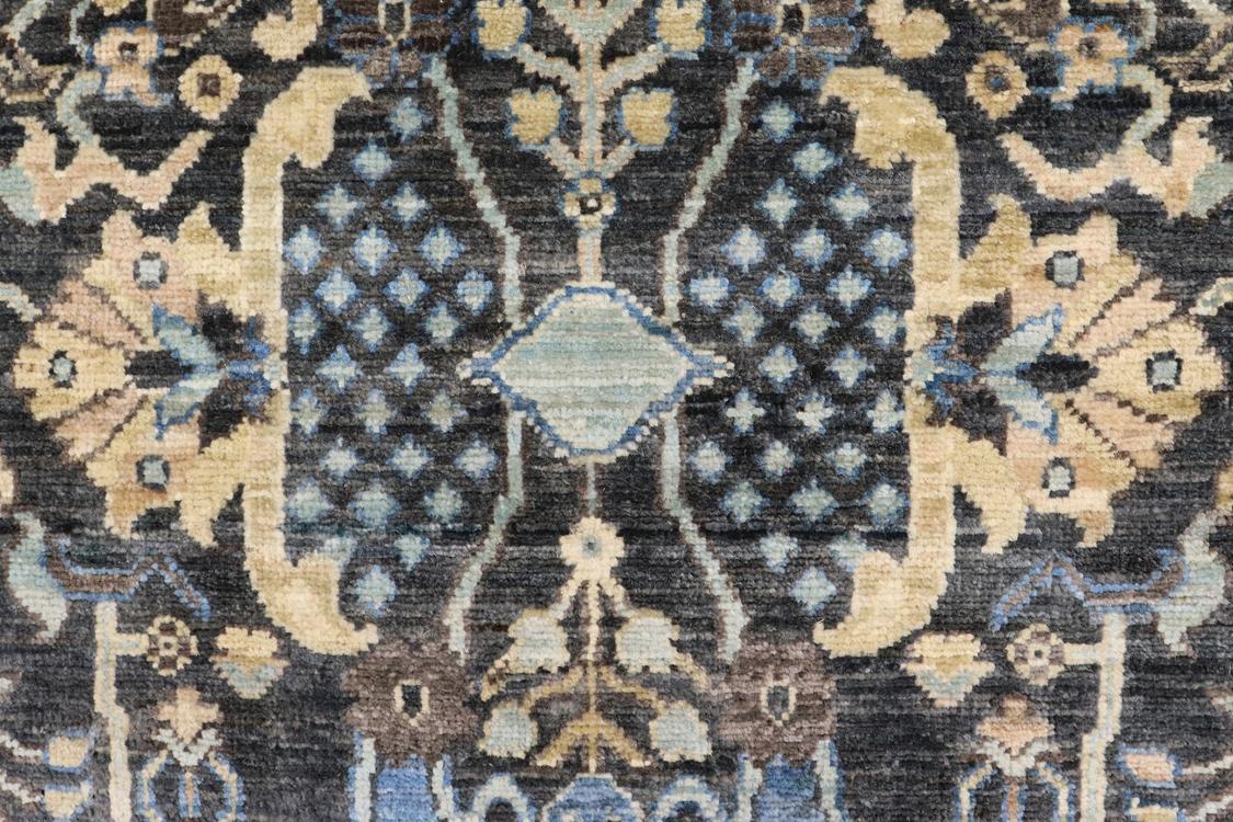 handmade Traditional Kafkaz Gray Blue Hand Knotted RECTANGLE 100% WOOL area rug 4 x 6