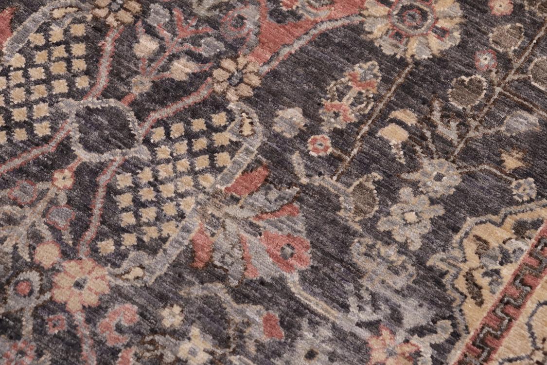 handmade Traditional Kafkaz Gray Tan Hand Knotted RECTANGLE 100% WOOL area rug 4 x 6