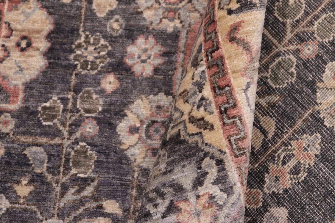 handmade Traditional Kafkaz Gray Tan Hand Knotted RECTANGLE 100% WOOL area rug 4 x 6