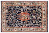handmade Traditional Kafkaz Blue Rust Hand Knotted RECTANGLE 100% WOOL area rug 4x6