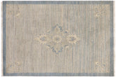 handmade Modern Kafkaz Blue Beige Hand Knotted RECTANGLE 100% WOOL area rug 3' x 5'