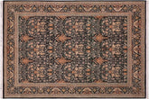 handmade Transitional Snakehead Black Gold Hand Knotted RECTANGLE 100% WOOL area rug 8x10