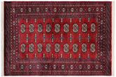 handmade Geometric Bokhara Red Blue Hand Knotted RECTANGLE 100% WOOL area rug 4X6