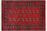 handmade Geometric Bokhara Red Beige Hand Knotted RECTANGLE 100% WOOL area rug 4X6
