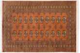 handmade Geometric Bokhara Rust Beige Hand Knotted RECTANGLE 100% WOOL area rug 4X6