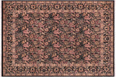 handmade Transitional Gulshanayub Black Red Hand Knotted RECTANGLE 100% WOOL area rug 9x12