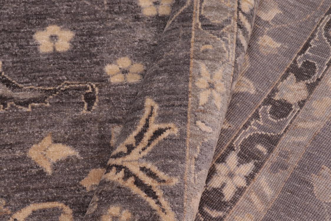 handmade Traditional Kafkaz Gray Beige Hand Knotted RECTANGLE 100% WOOL area rug 10 x 14