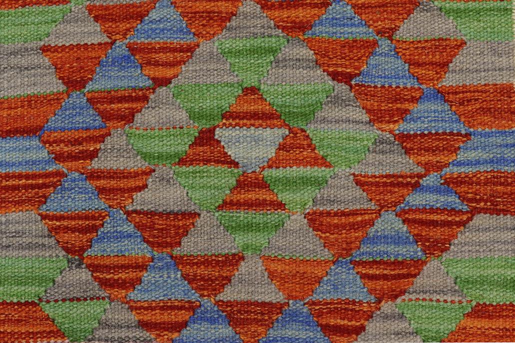 Flat Weave Kilim, Antique, Navaho, Vintage, Handmade, Geometric Kilim Gray Beige Hand-Woven Rectangle 100% Wool Area Rug 2 x 3