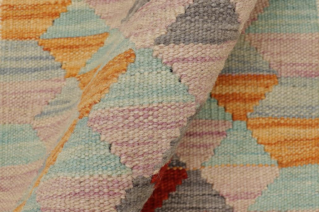 Flat Weave Kilim, Antique, Navaho, Vintage, Handmade, Geometric Kilim Beige Red Hand-Woven Rectangle 100% Wool Area Rug 2 x 3