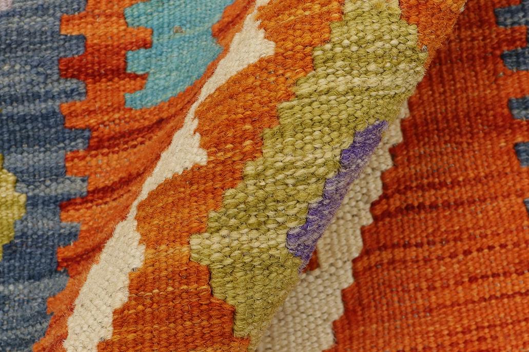 Flat Weave Kilim, Antique, Navaho, Vintage, Handmade, Geometric Kilim Rust Beige Hand-Woven Rectangle 100% Wool Area Rug 2 x 3