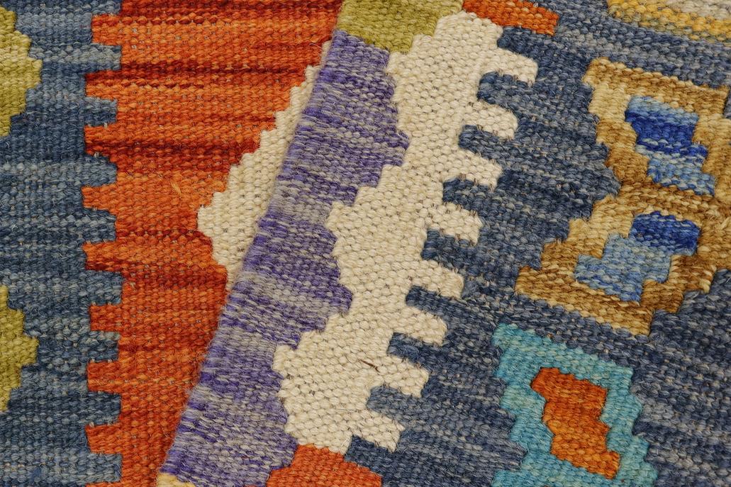 Flat Weave Kilim, Antique, Navaho, Vintage, Handmade, Geometric Kilim Rust Beige Hand-Woven Rectangle 100% Wool Area Rug 2 x 3
