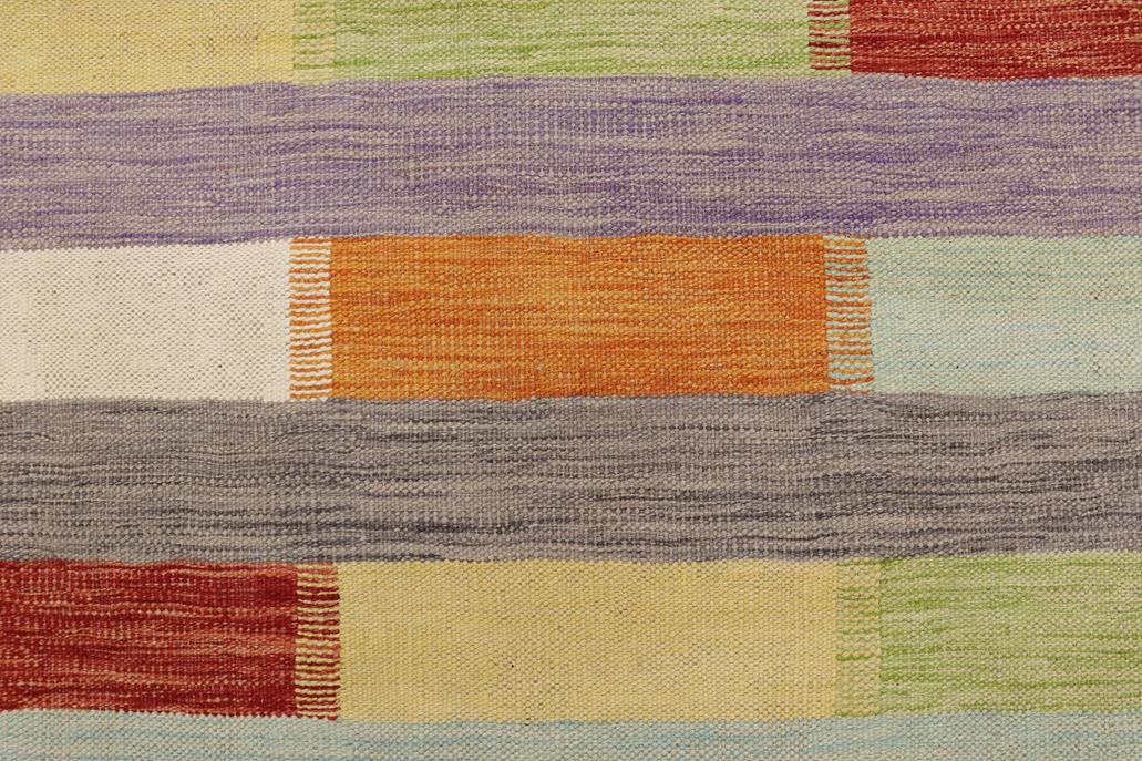 Flat Weave Kilim, Antique, Navaho, Vintage, Handmade, Modern Kilim Beige Gray Hand-Woven Rectangle 100% Wool Area Rug 3 x 5