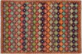 handmade Modern Balouchi Maroon Orange Hand Knotted RECTANGLE 100% WOOL area rug 3x5
