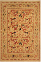 Traditional Kaffas Susanne Gold Tan Hand Knotted Area rugs 9X12