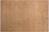 handmade Transitional Tan Gold Hand Knotted RECTANGLE 100% WOOL area rug 9 x 12