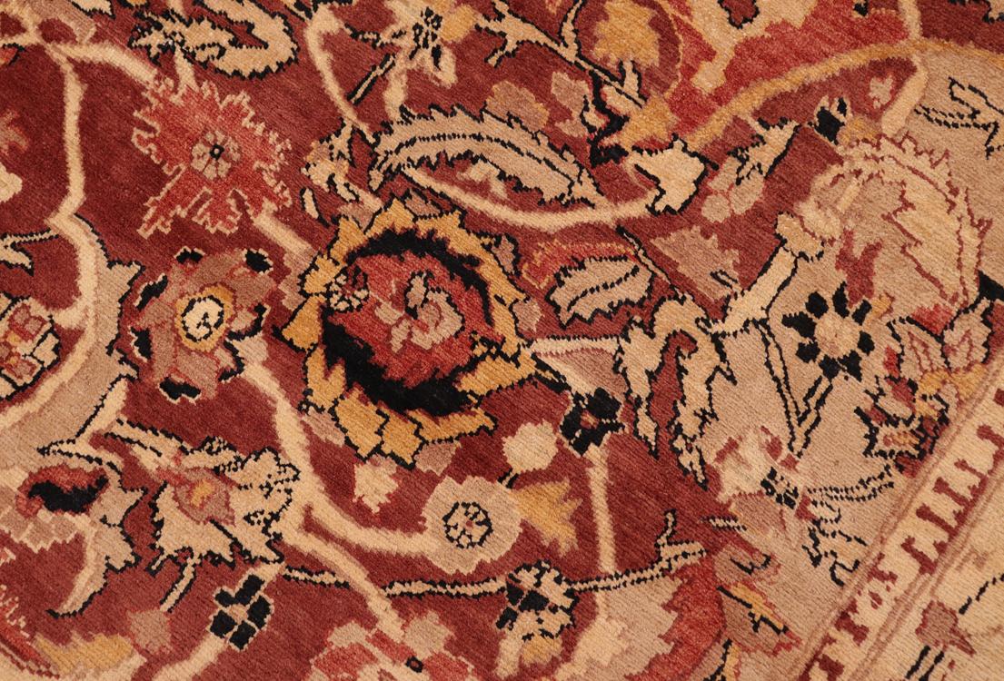 handmade Traditional Kafkaz Red Beige Hand Knotted RECTANGLE 100% WOOL area rug 8 x 10