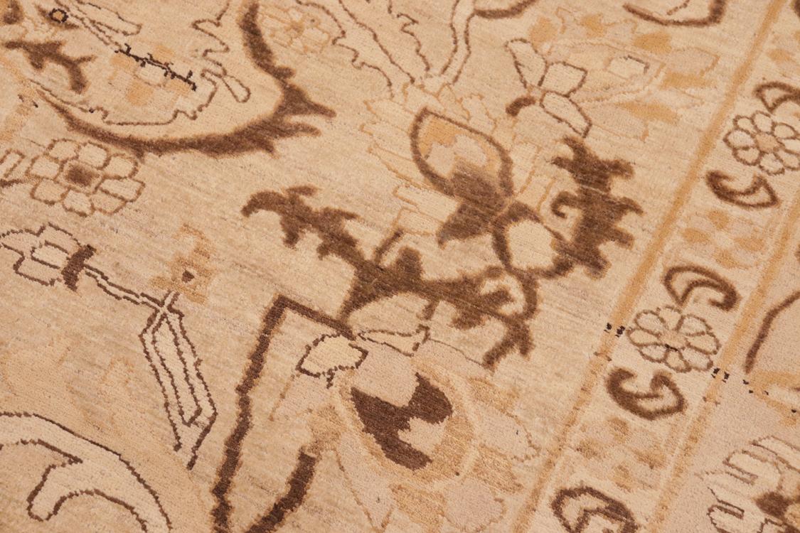 handmade Traditional Kafkaz Tan Brown Hand Knotted RECTANGLE 100% WOOL area rug 8 x 9