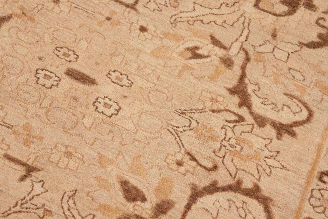 handmade Traditional Kafkaz Tan Brown Hand Knotted RECTANGLE 100% WOOL area rug 8 x 9