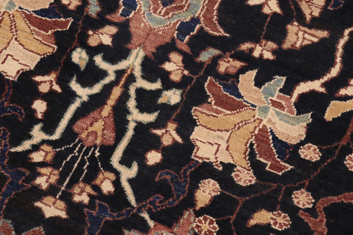 handmade Traditional Kafkaz Blue Brown Hand Knotted RECTANGLE 100% WOOL area rug 8 x 10