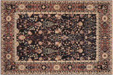 Boho Chic Ziegler Shana Blue/Brown Hand-Knotted Wool Rug - 8'2'' x 9'9''