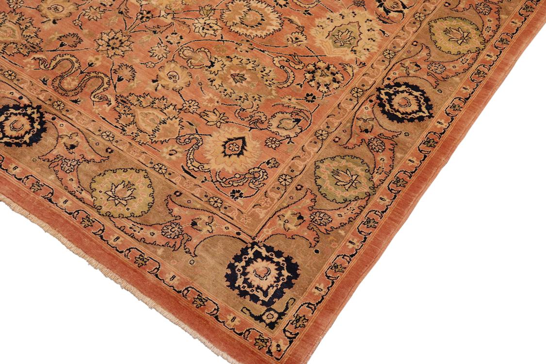handmade Traditional Kafkaz Rust Brown Hand Knotted RECTANGLE 100% WOOL area rug 8 x 10