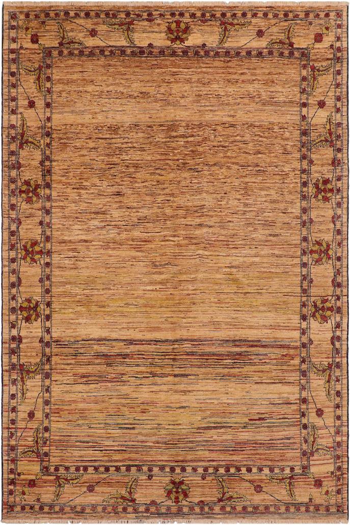 handmade Modern Gabbeh Beige Blue Hand Knotted RECTANGLE 100% WOOL area rug 9 X10