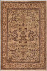 handmade Traditional Kafkaz Lt. Green Brown Hand Knotted RECTANGLE 100% WOOL area rug 8X10