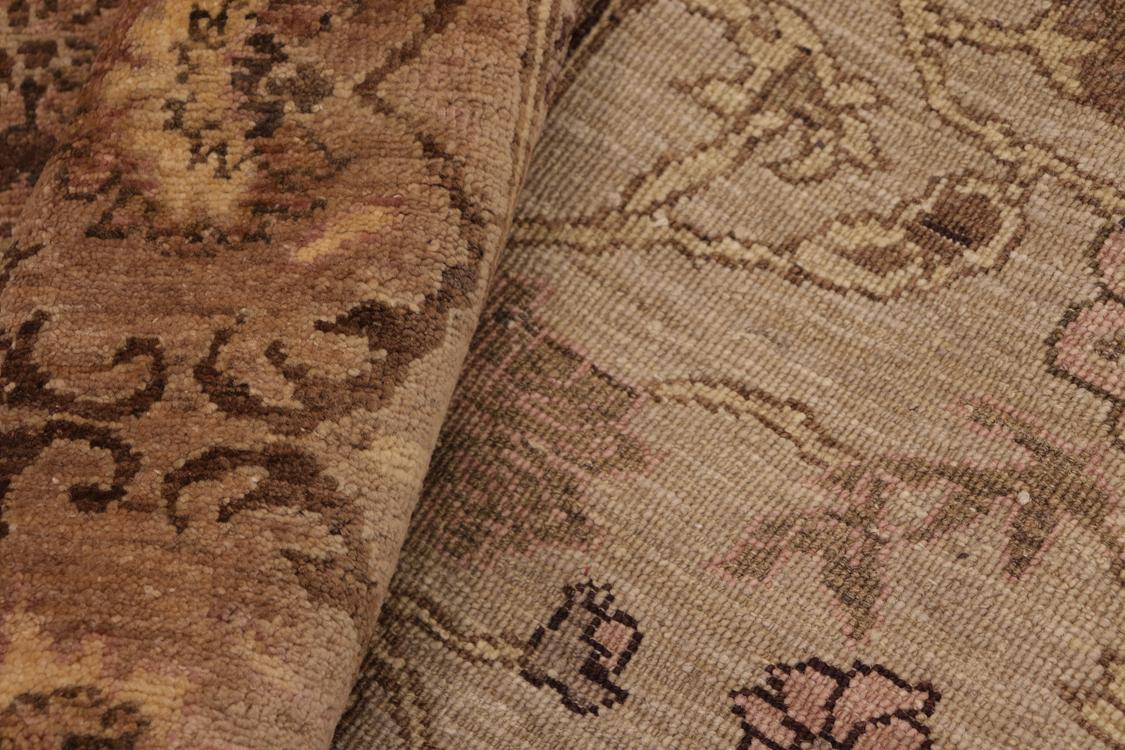 handmade Traditional Kafkaz Lt. Green Brown Hand Knotted RECTANGLE 100% WOOL area rug 8 x 10