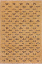 handmade Modern Gabbeh Tan Blue Hand Knotted RECTANGLE 100% WOOL area rug 8X9