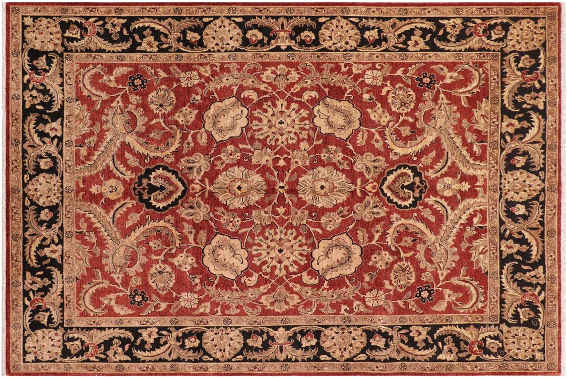 handmade Traditional Kafkaz Red Blue Hand Knotted RECTANGLE 100% WOOL area rug 8 x 10