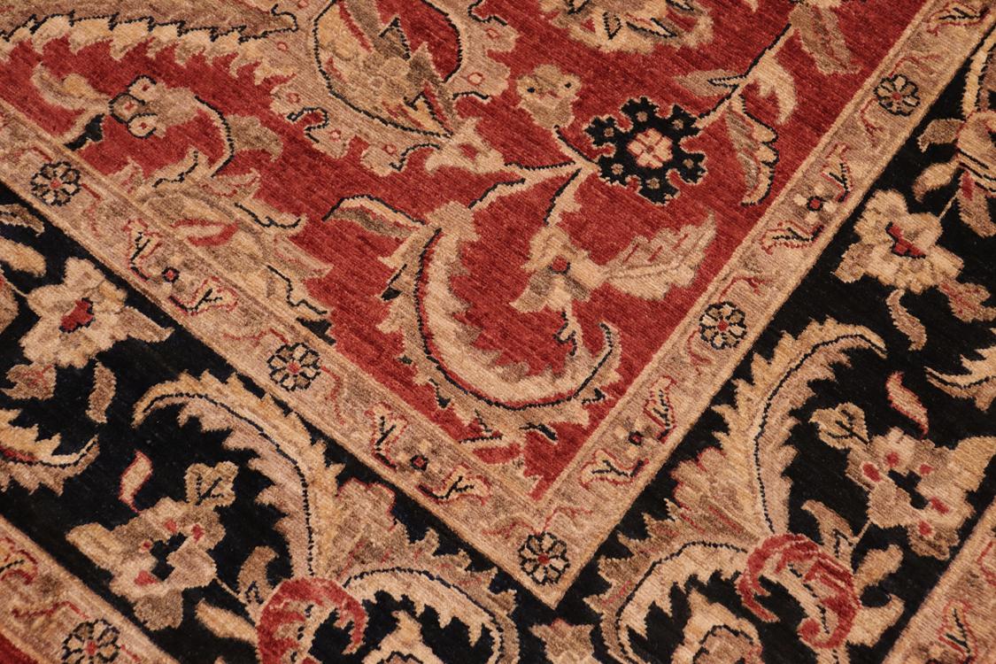 handmade Traditional Kafkaz Red Blue Hand Knotted RECTANGLE 100% WOOL area rug 8 x 10