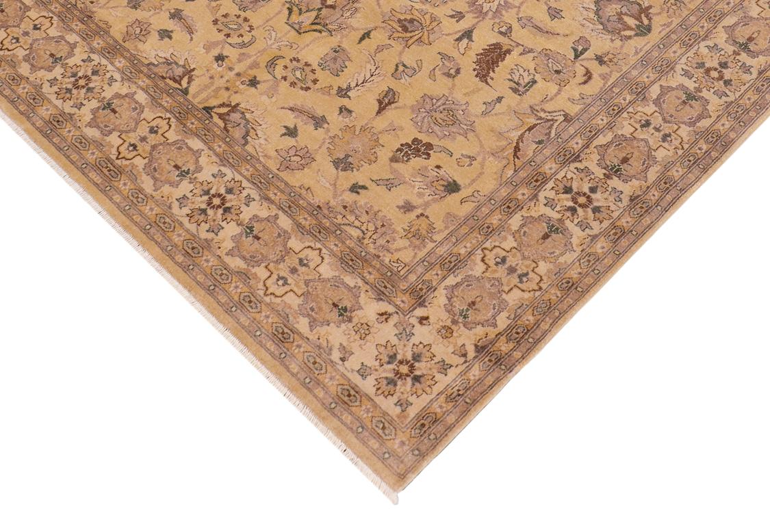 handmade Traditional Kafkaz Tan Beige Hand Knotted RECTANGLE 100% WOOL area rug 8 x 10