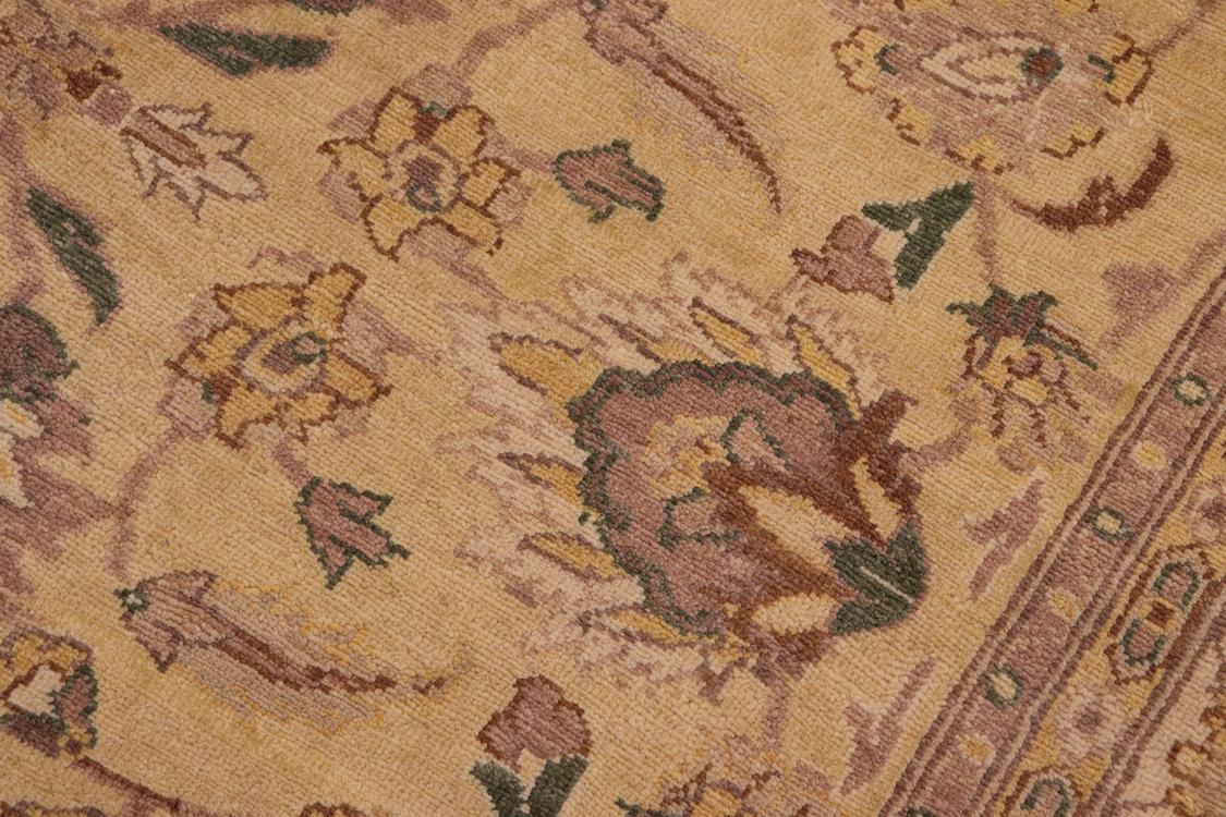 handmade Traditional Kafkaz Tan Beige Hand Knotted RECTANGLE 100% WOOL area rug 8 x 10