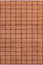 handmade Transitional Gabbeh Tan Nude Hand Knotted RECTANGLE 100% WOOL area rug 8X9