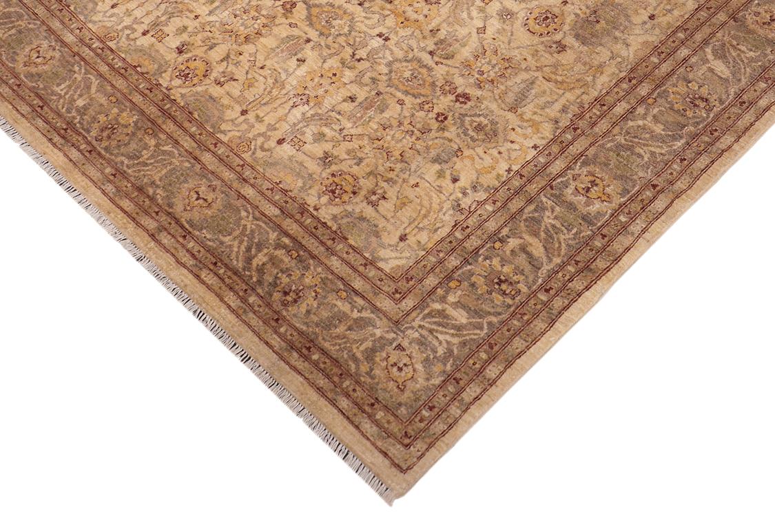 handmade Traditional Kafkaz Beige Brown Hand Knotted RECTANGLE 100% WOOL area rug 8 x 10