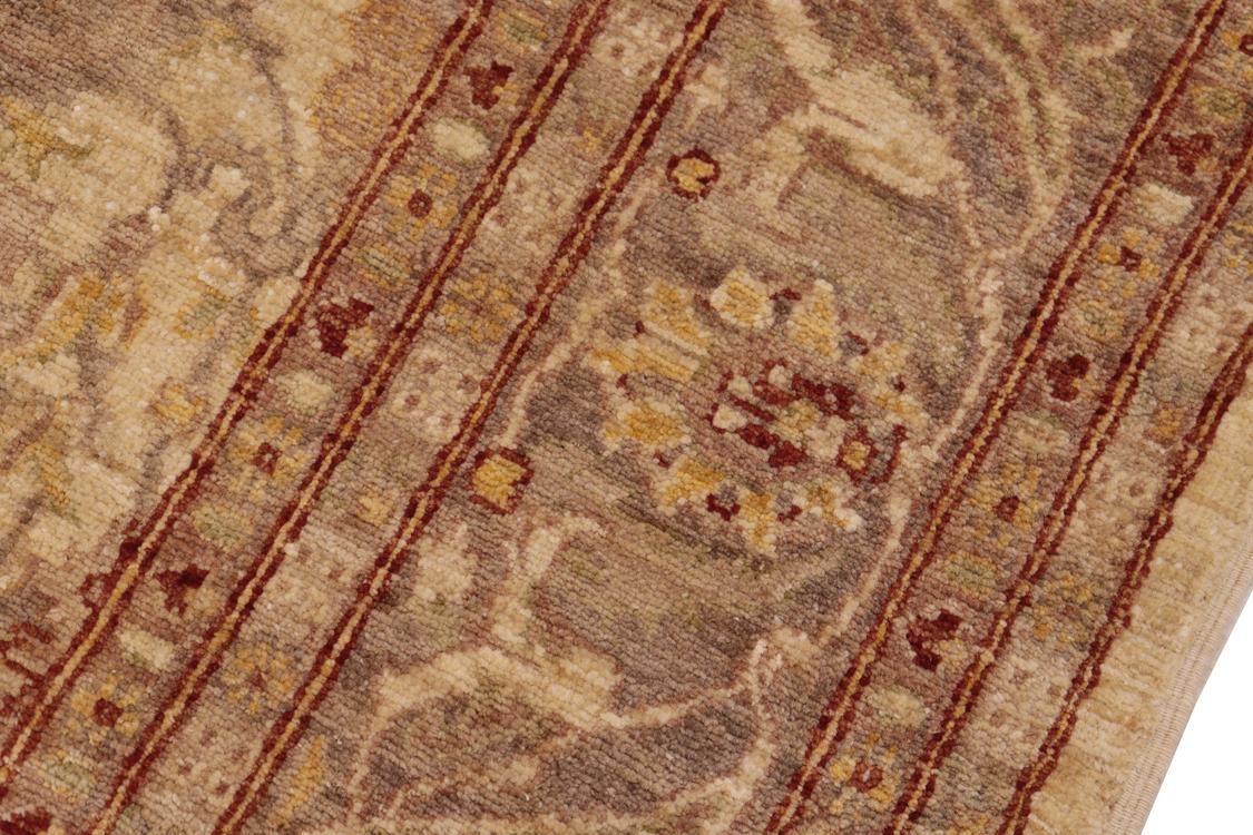 handmade Traditional Kafkaz Beige Brown Hand Knotted RECTANGLE 100% WOOL area rug 8 x 10