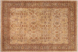 Oriental Ziegler Marlin Beige/Brown Hand-Knotted Wool Rug - 8'0'' x 9'9''
