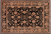 handmade Traditional Kafkaz Black Black Hand Knotted RECTANGLE 100% WOOL area rug 8x10