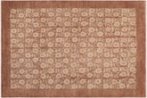 handmade Modern Kafkaz Brown Beige Hand Knotted RECTANGLE 100% WOOL area rug 8' x 10'