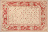 handmade Transitional Kafkaz Beige Red Hand Knotted RECTANGLE 100% WOOL area rug 8' x 9'