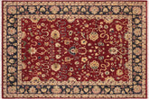 handmade Traditional Kafkaz Red Blue Hand Knotted RECTANGLE 100% WOOL area rug 8x10