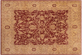 handmade Traditional Kafkaz Rust Tan Hand Knotted RECTANGLE 100% WOOL area rug 8x10
