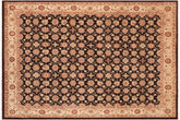 handmade Transitional Kafkaz Brown Beige Hand Knotted RECTANGLE 100% WOOL area rug 8' x 10'